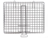 Stainless steel braai grid large sliding handles